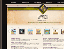 Tablet Screenshot of hannahstudios.com